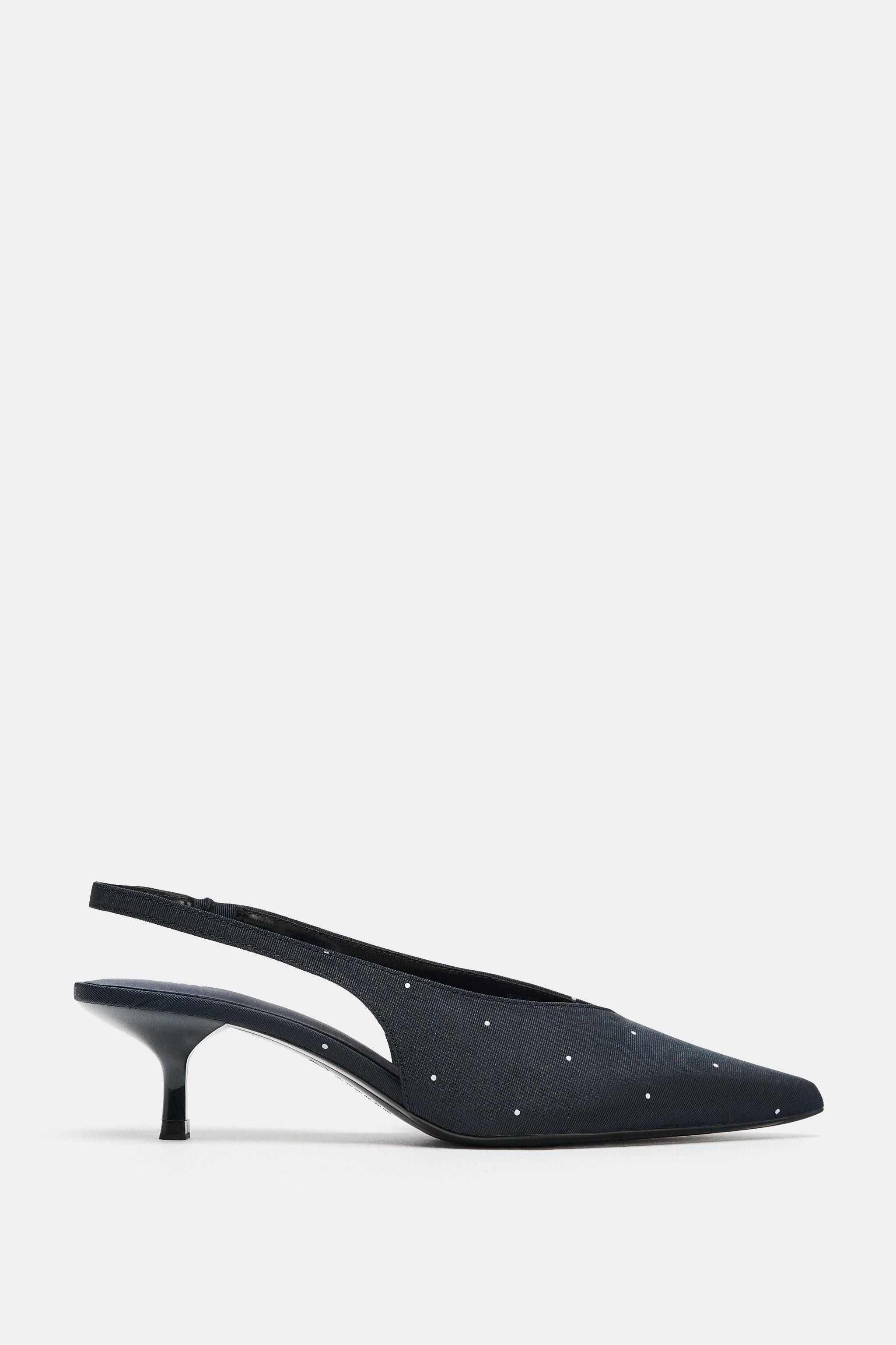 PRINTED SLINGBACK HEELS | Zara US