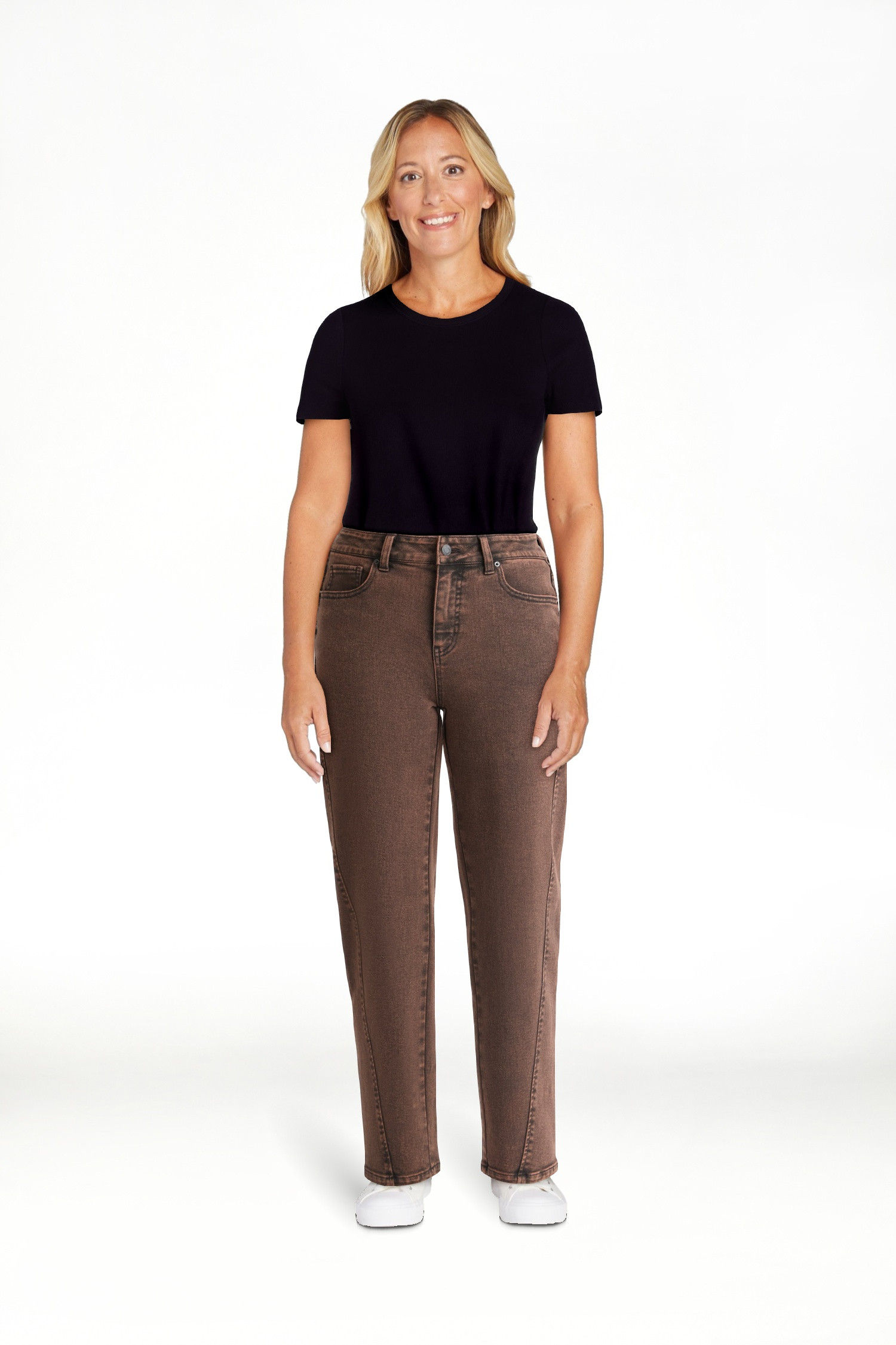 Time and Tru Women's High Rise Barrel Jeans, 26.5" Inseam, Sizes 0-20 | Walmart (US)