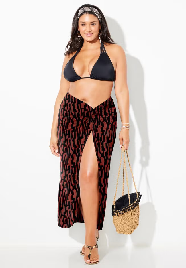 Pack N' Go Wrinkle-Resistant Sarong Skirt Cover Up | Swimsuits For All