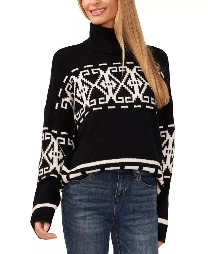 Women's Fair Isle Turtleneck Sweater | Macy's