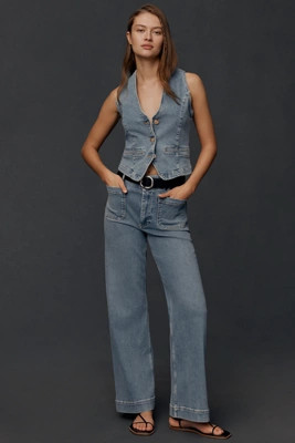 The Colette Regenerative Cotton Full-Length Wide-Leg Jeans by Maeve | Anthropologie (US)