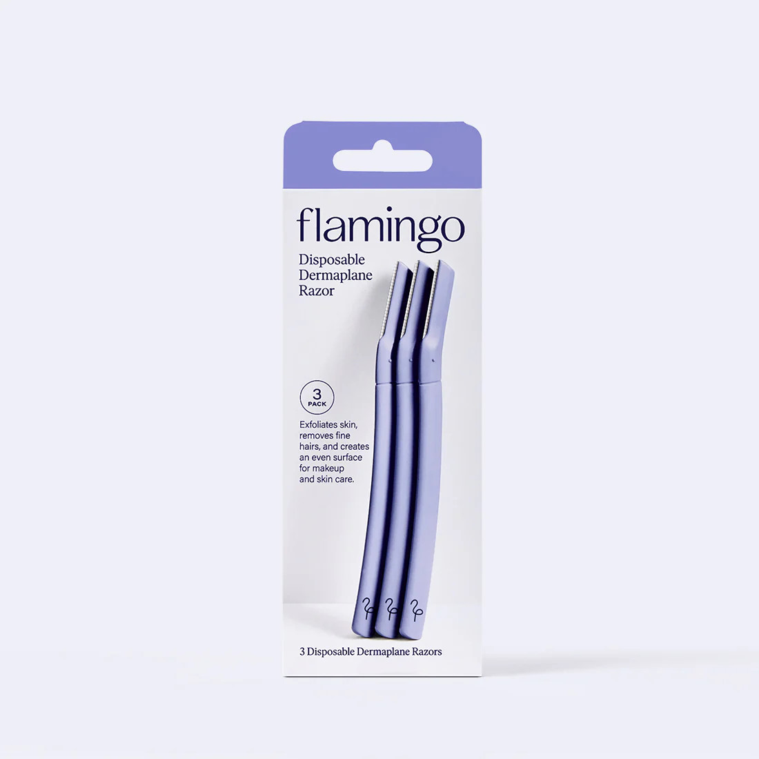 Disposable Dermaplane Razors - 3 Pack | Flamingo