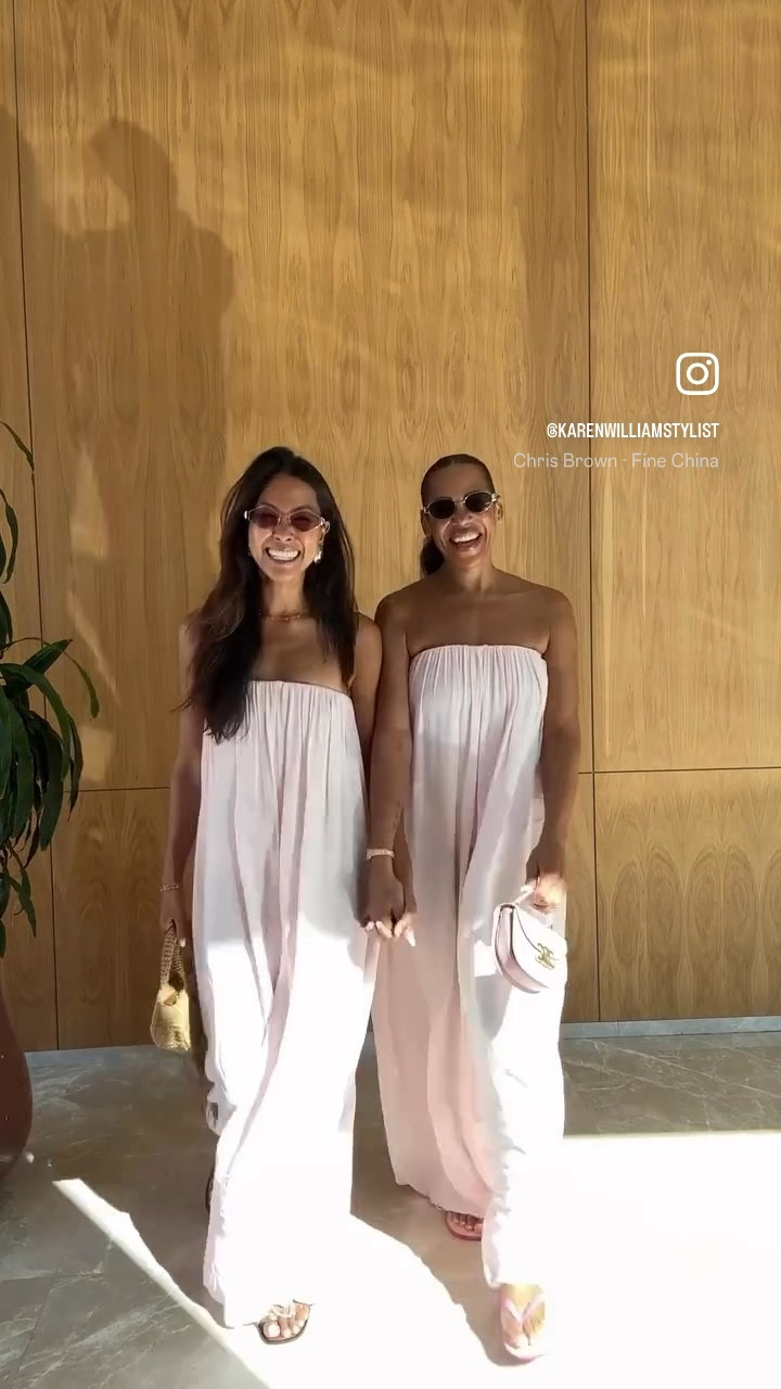 Twinning in our Rat & Boa jumpsuits 
Wearing size Small 

#LTKuk #LTKsummer #LTKover50style