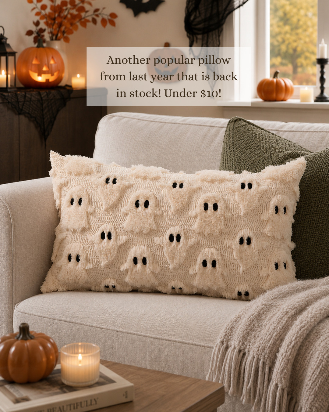 Another popular pillow from last year that is back in stock! Under $10! 

 #LTKSeasonal #LTKHome #LTKSaleAlert