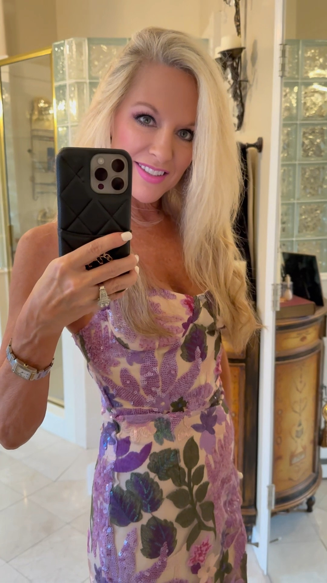 I love this dress! It’s perfect for wedding season and/or formal galas! I have you covered! I am 5‘4“, 113 pounds and wearing a size small. (Shoes discount code: Amy15) 💜🌸

#LTKParties #LTKShoeCrush #LTKWedding