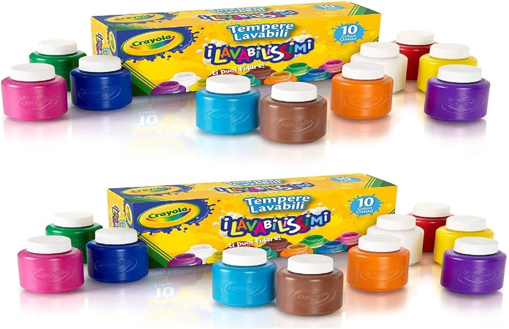 Crayola Washable Kids' Paint, Assorted Colors 10 ea (Pack of 2) | Amazon (US)