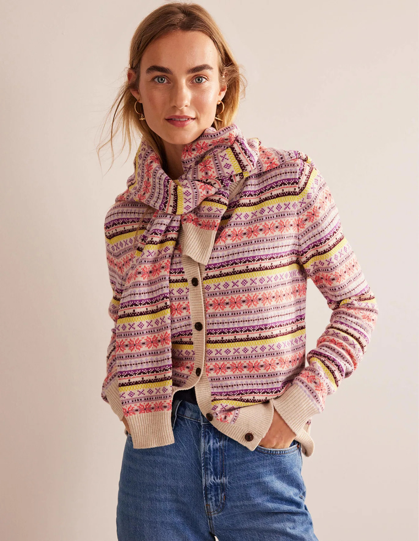 Edie Fair Isle Cardigan | Boden (US)