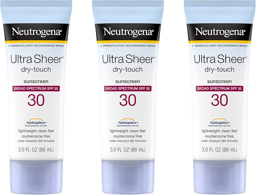 Neutrogena Ultra Sheer Dry-Touch Sunscreen Lotion, Broad Spectrum SPF 30 UVA/UVB Protection, Oxyb... | Amazon (US)
