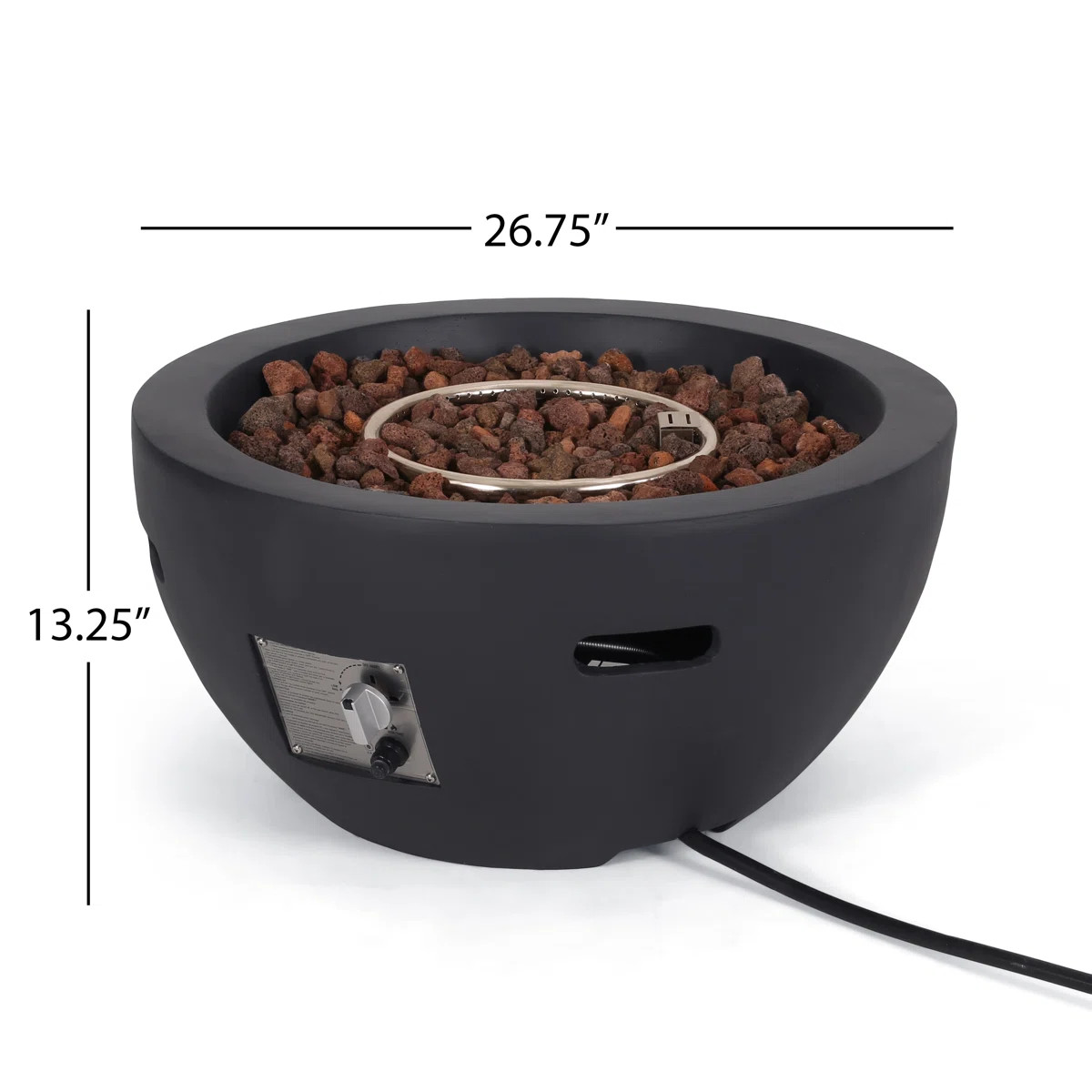 Ameliya Round Propane Smokeless Fire Pit (Tank Holder Not Included) | Wayfair North America