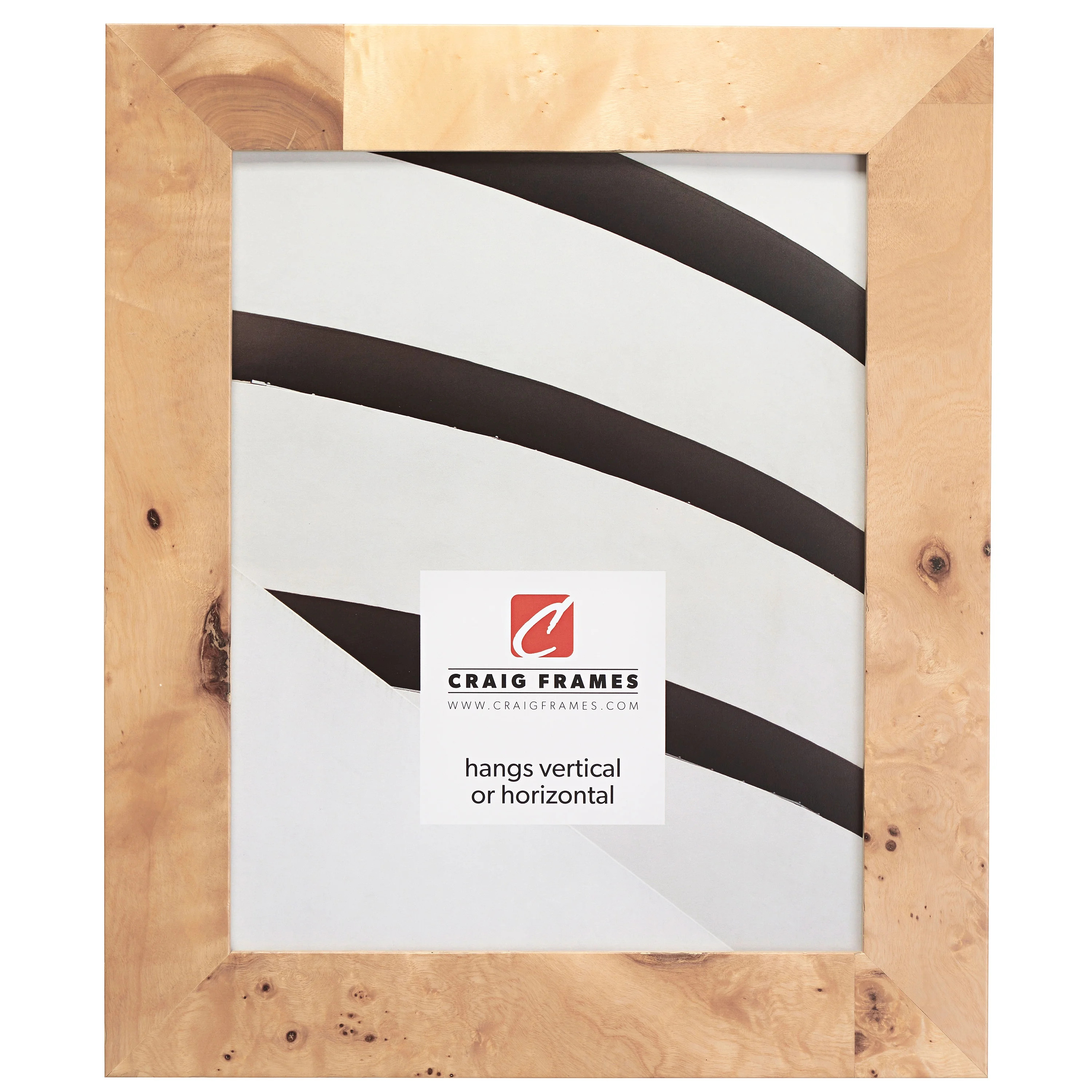 Craig Frames Innovations, 8x10 inch Picture Frame, Natural Burl | Walmart (US)