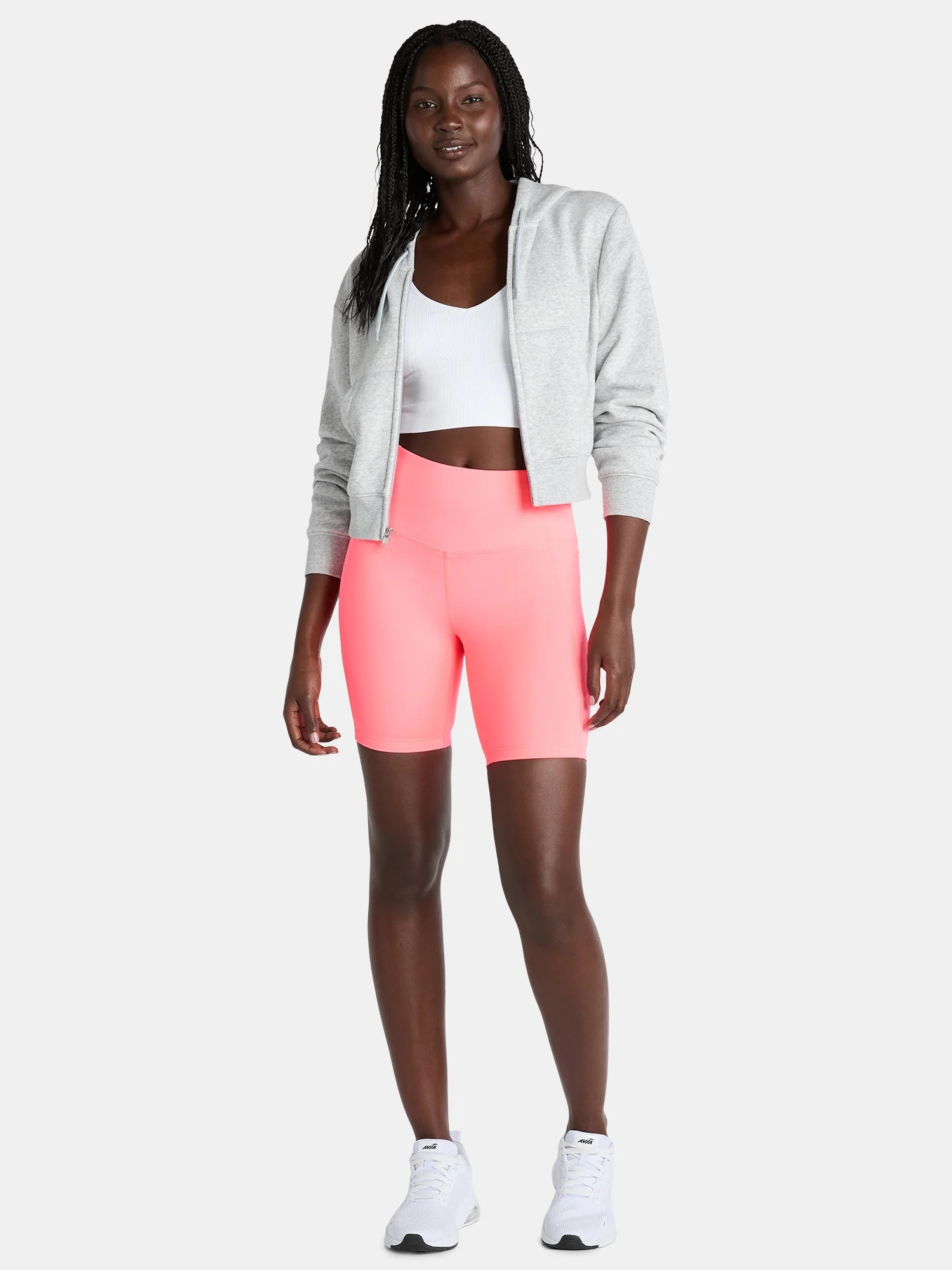 Athletic Works Women's and Women's Plus High Rise Bike Shorts, Size XS-4X | Walmart (US)