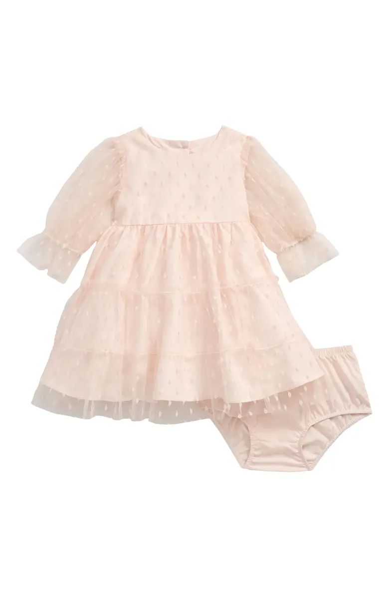 Tiered Clip Dot Dress with Bloomers | Nordstrom