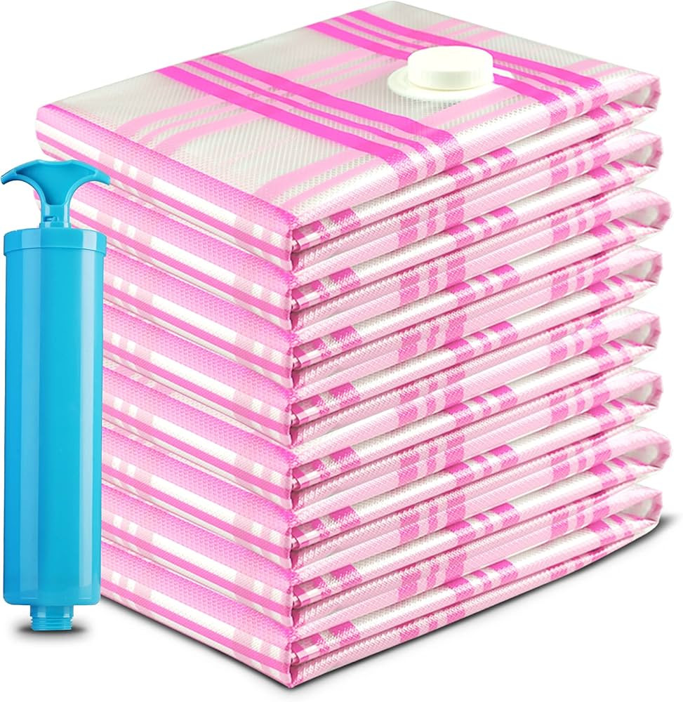 Storage Master Space Saver Bags, Vacuum Storage Bags for Travel & Home (8-Large) | Amazon (US)