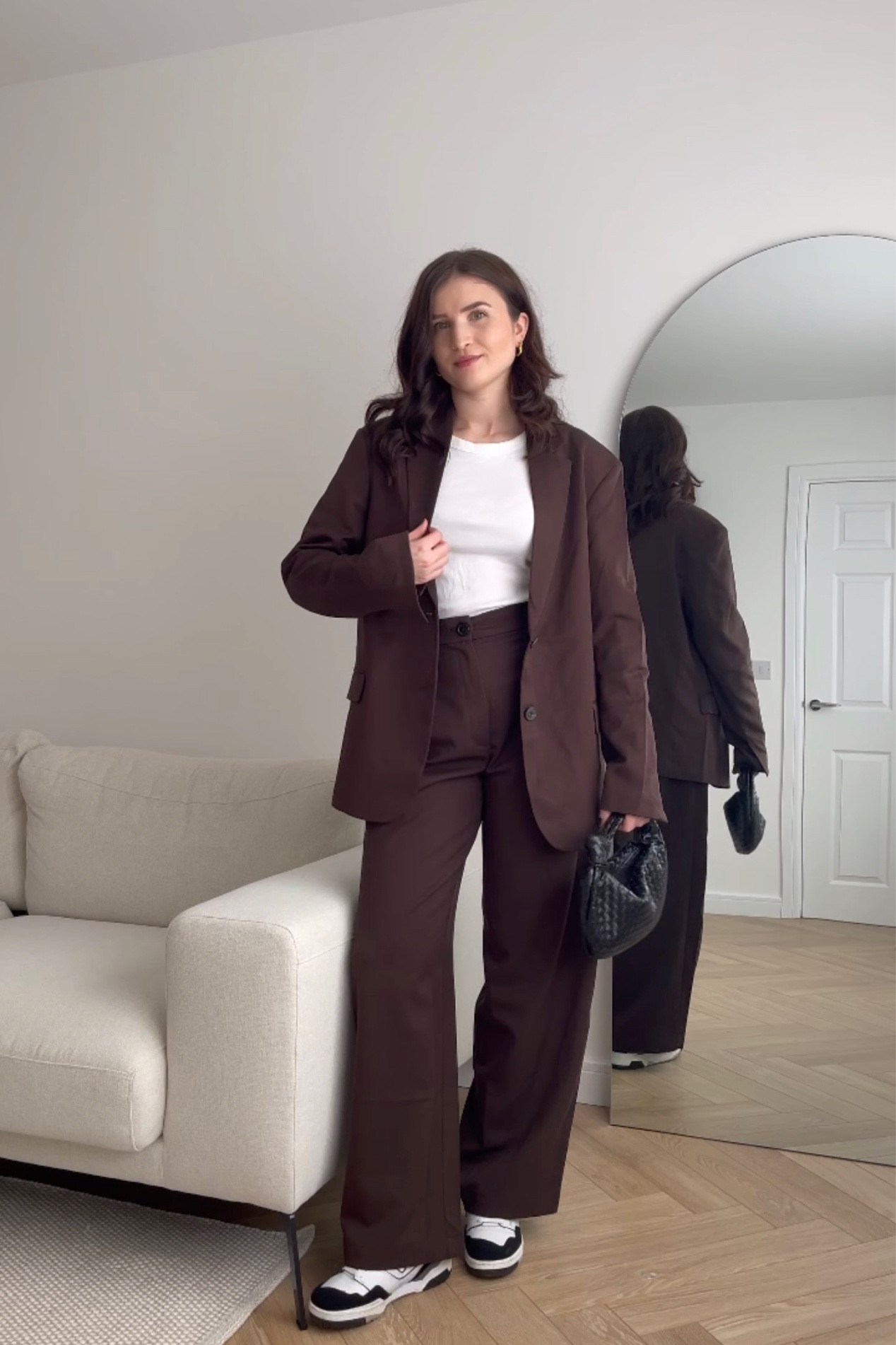 Feeling like my alter ego in this suit 💥🤎 #suit #blazer 

#LTKunder50 #LTKsalealert #LTKfit