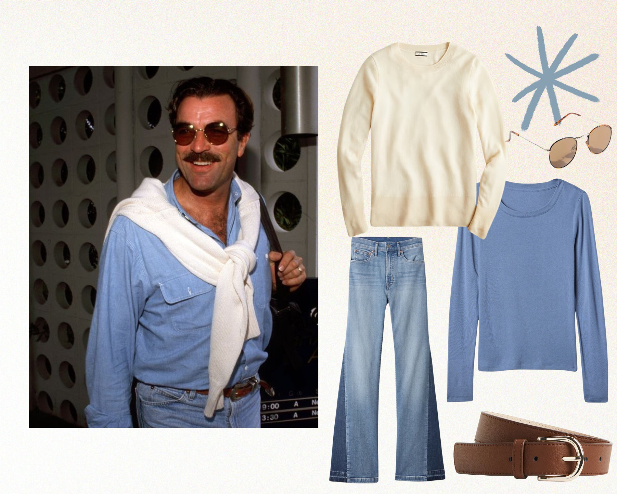 Tom Selleck Fall Inspired Look. 

#LTKSeasonal