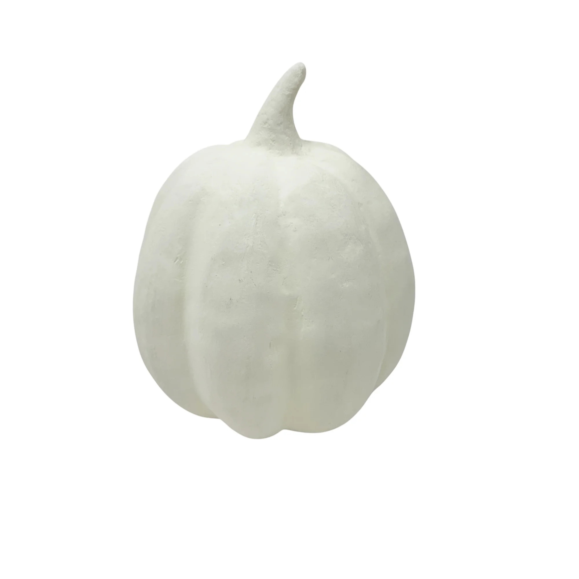 Paper Mache Jack-o'-Lantern Tabletop Decoration, White, 8", Halloween by Way To Celebrate | Walmart (US)