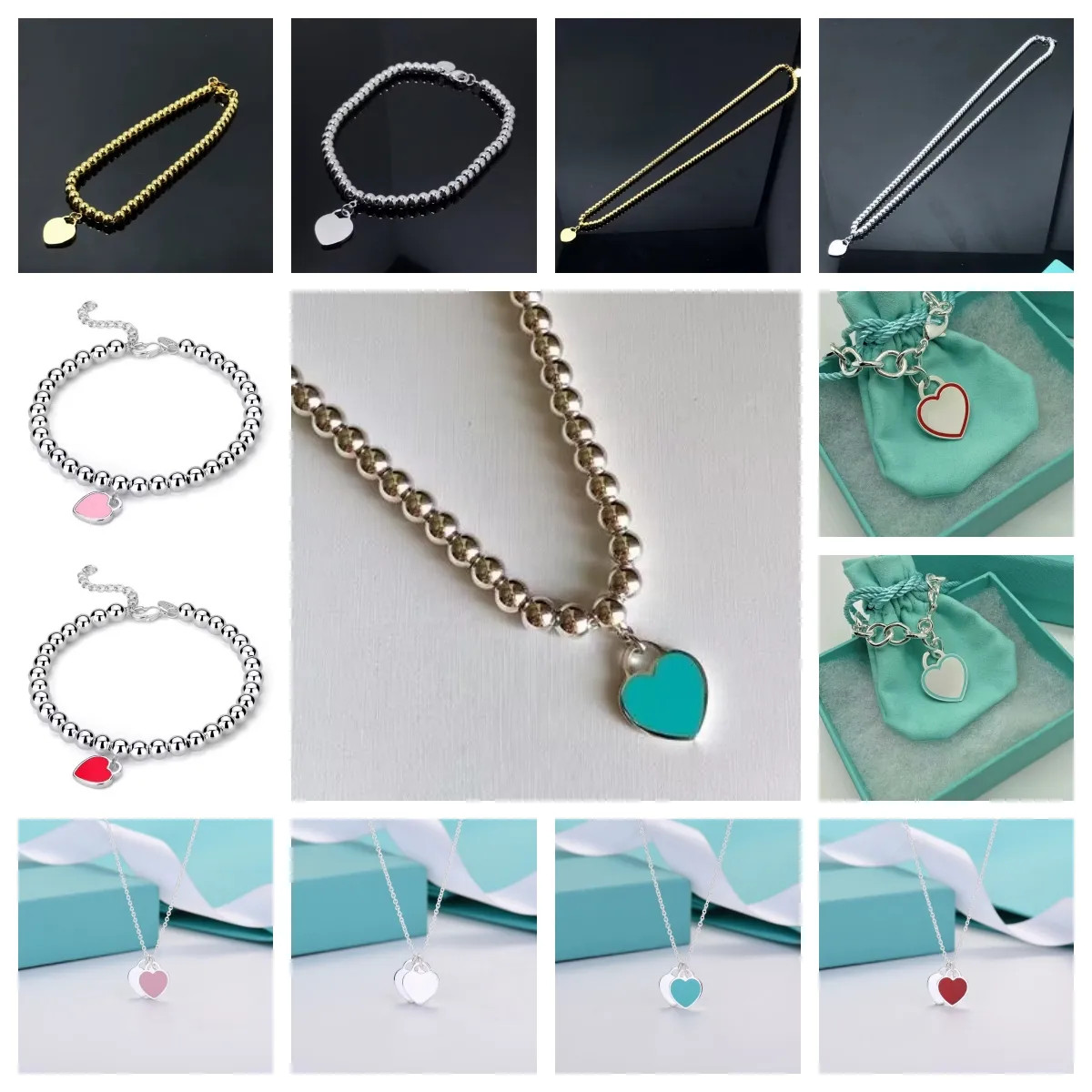 Designer Bracelet with Heart Shape Pendant Women's Fashion Chain Girl Christmas Gifts 18108 18109... | DHGate