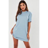 Blue Basic T Shirt Dress | Missguided (US & CA)