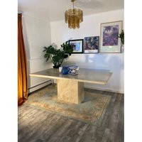 Sold Please Do Not Purchase Vintage Italian Travertine Grand Dining Table | Etsy (US)