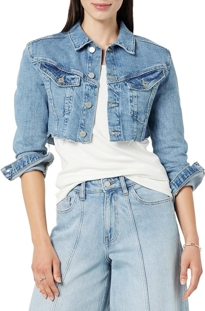 The Drop Women's Nami Ultra Cropped Denim Jacket | Amazon (US)