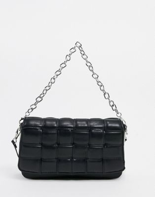 ALDO Wynonna quilted shoulder bag with chain in black | ASOS (Global)