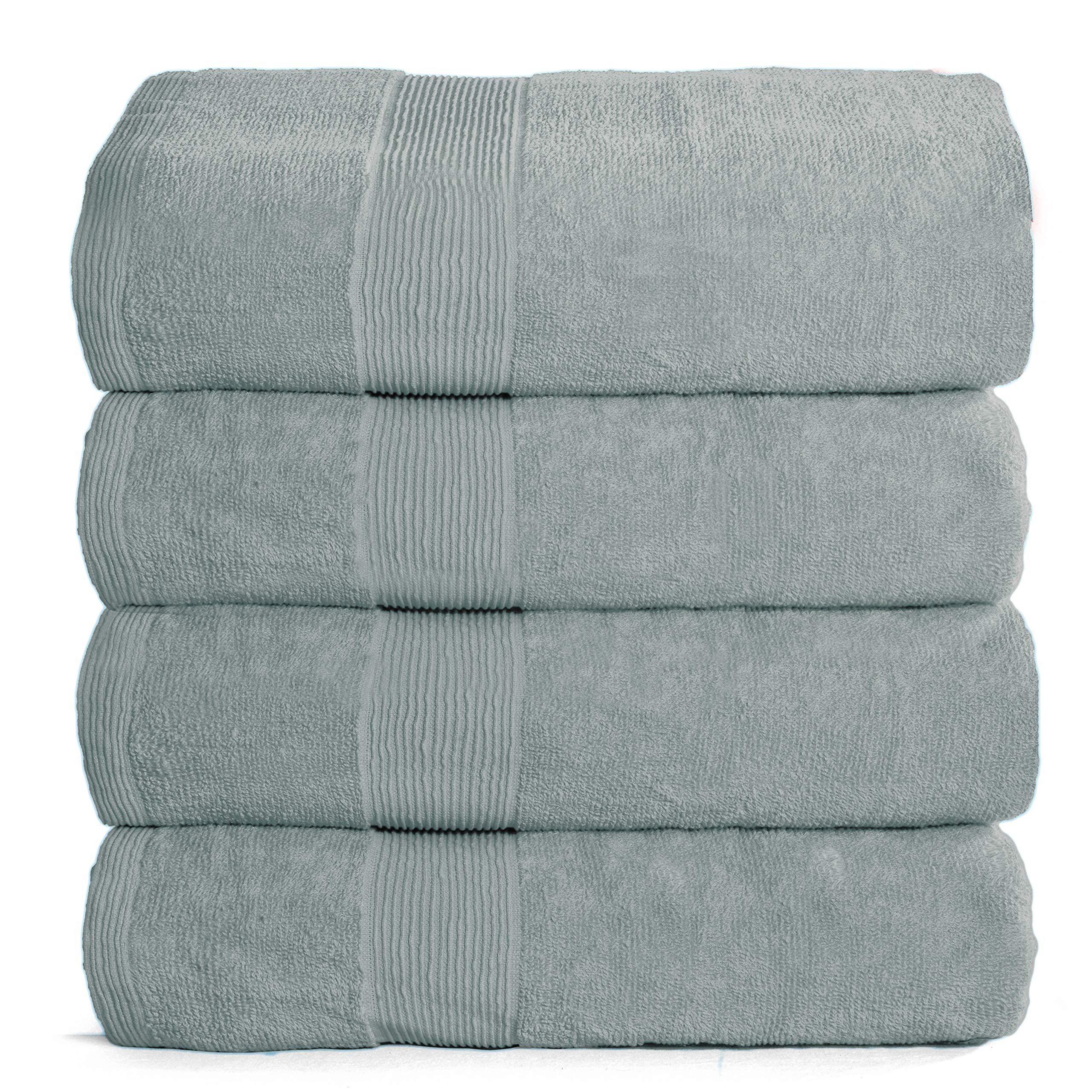 BELIZZI HOME 4 Pack Bath Towel Set 27x54, 100% Ring Spun Cotton, Ultra Soft Highly Absorbent Mach... | Walmart (US)