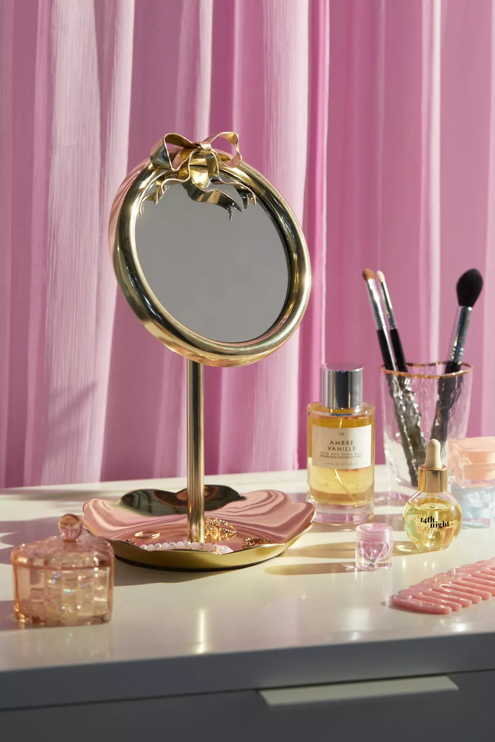 Bow Tabletop Mirror | Urban Outfitters (US and RoW)