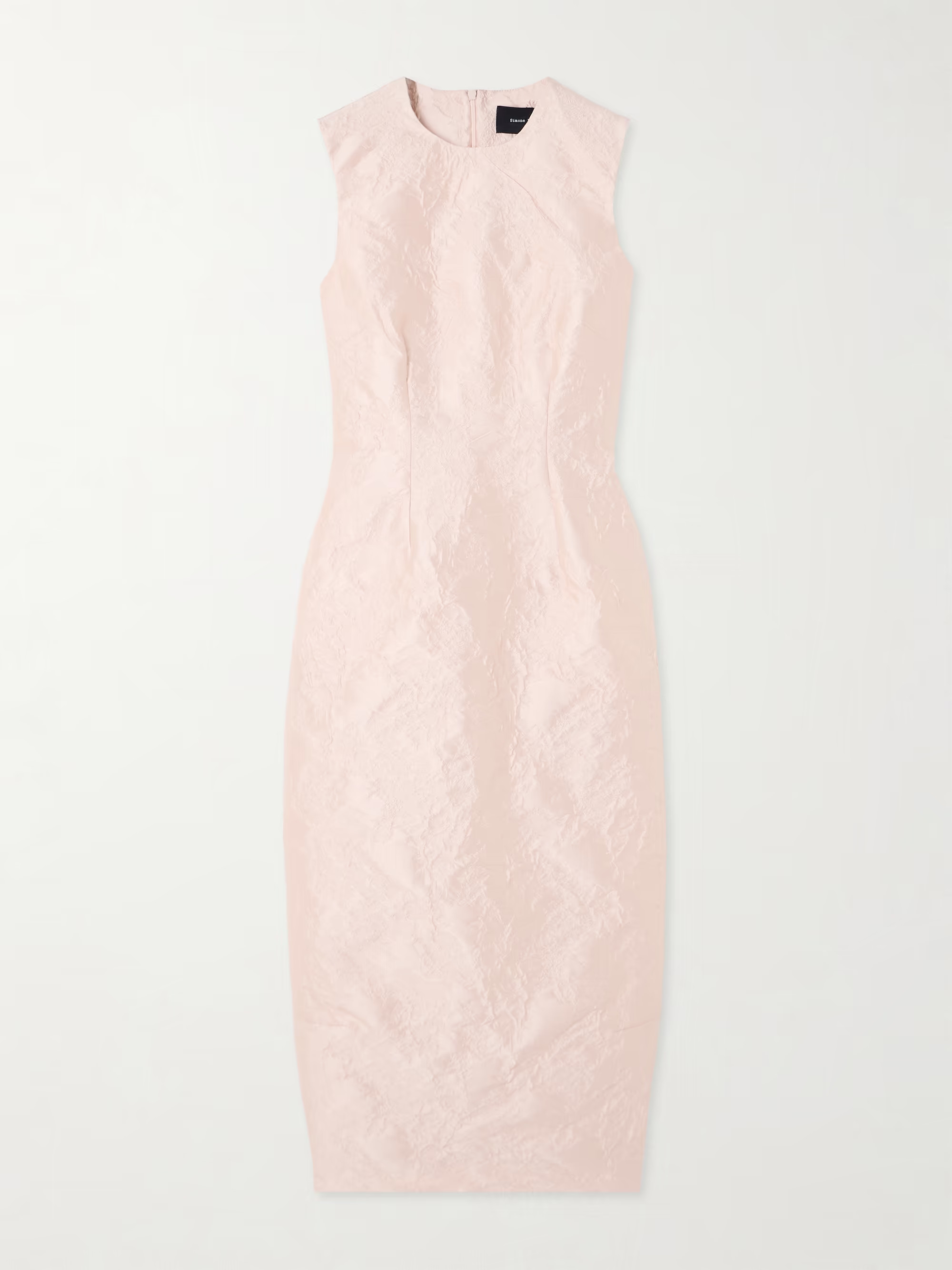 Crinkled cloqué midi dress | NET-A-PORTER (US)