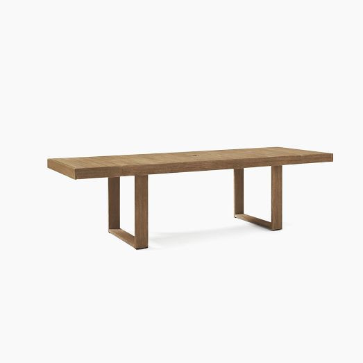 Portside Outdoor Extendable Dining Table (76.5"–115") | West Elm (US)