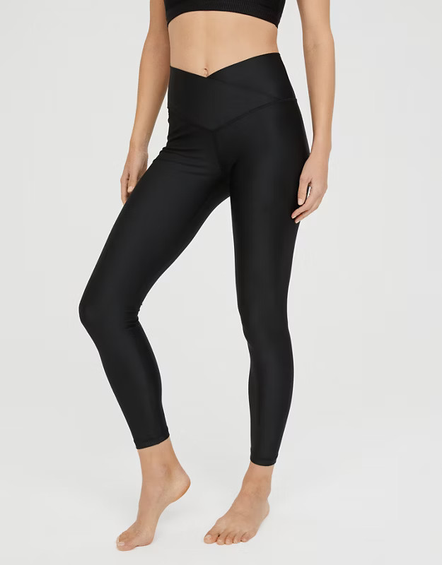 OFFLINE Shine High Waisted Crossover Legging | American Eagle Outfitters (US & CA)