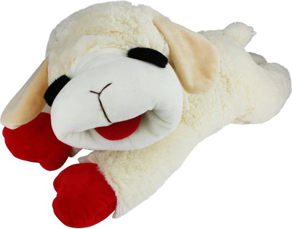 MULTIPET Lamb Chop Squeaky Plush Dog Toy, Regular - Chewy.com | Chewy.com