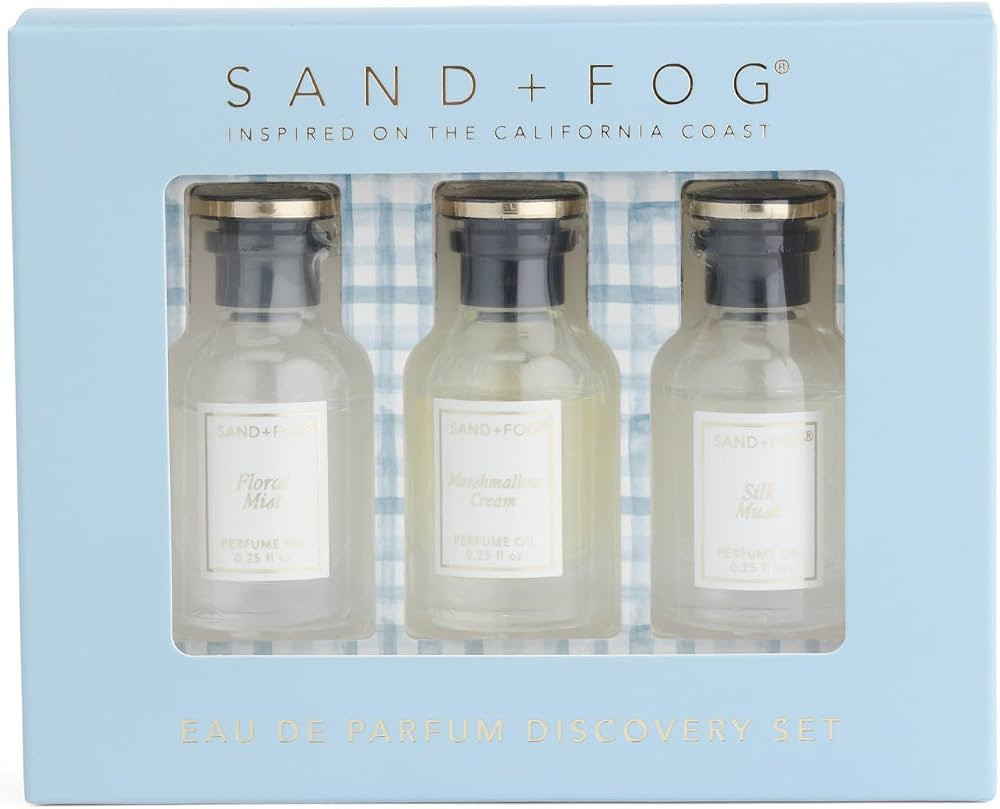 Sand + Fog Eau de Parfum Discovery Set, 0.25 fl oz Each, 3 Pack (Floral Mist, Marshmallow Cream, ... | Amazon (US)