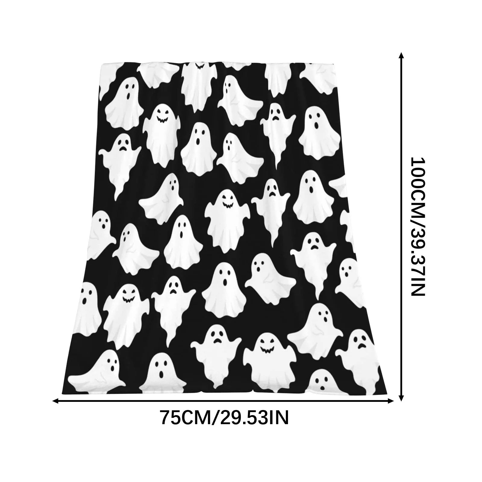 Cute Adorable Ghost Halloween Printed Blanket, Super Soft Blanket Throw Warm Blankets for Picnic ... | Walmart (US)