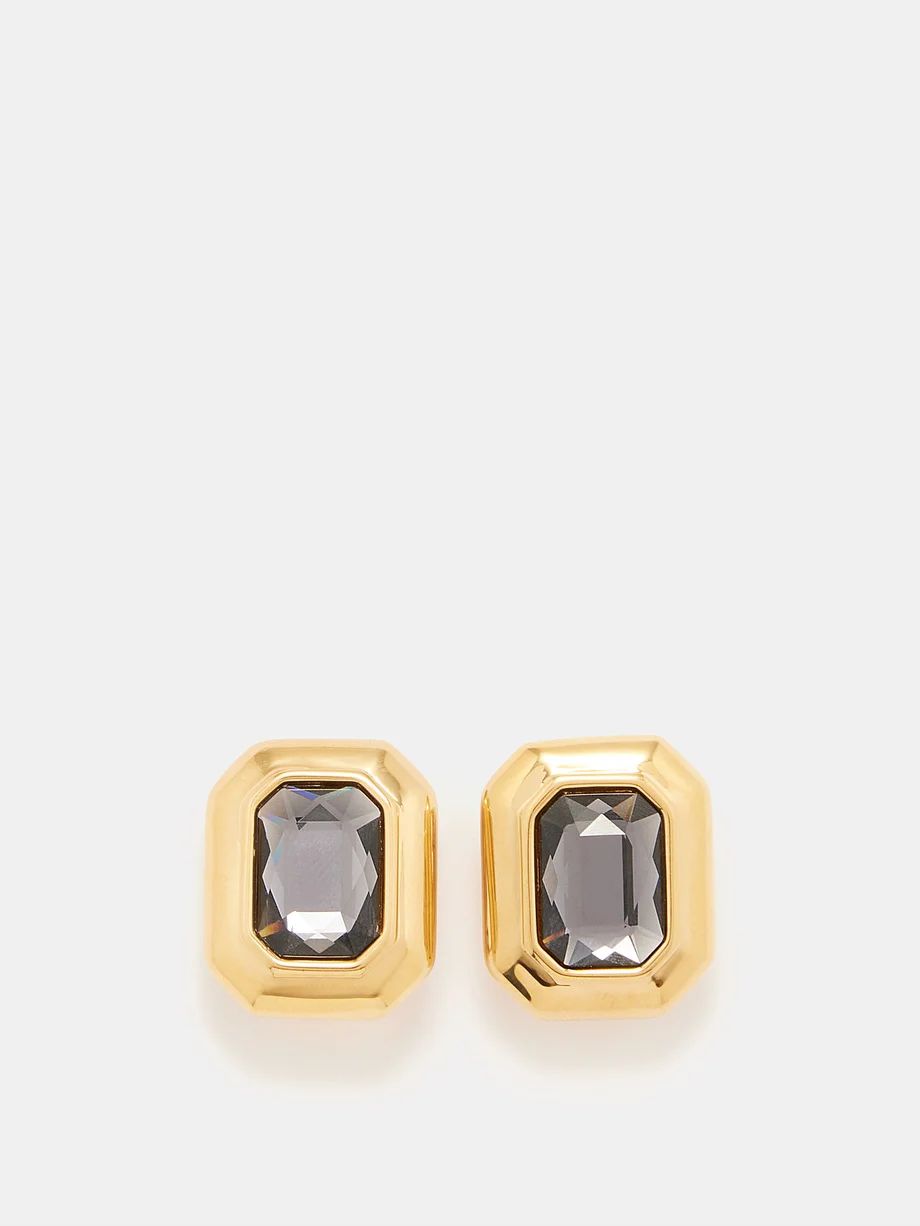 Belize crystal & 18kt gold-plated clip earrings | Matches (US)