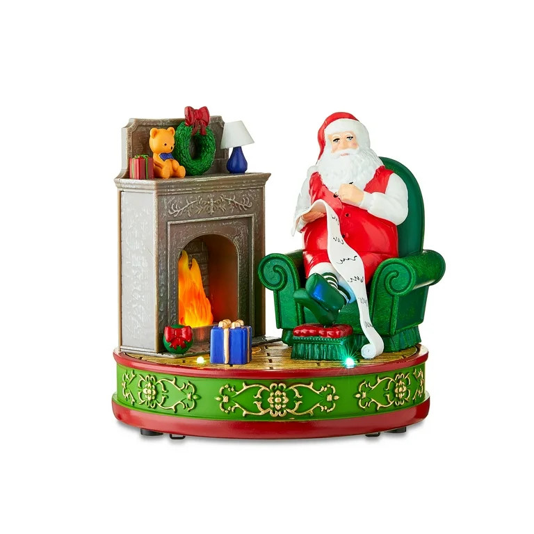 Animated Storytelling Santa Christmas Decoration, Multicolor, 6", by Holiday Time | Walmart (US)