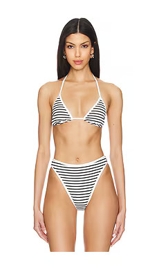 LSPACE Lotus Triangle Top in Sailing Along Stripe from Revolve.com | Revolve Clothing (Global)