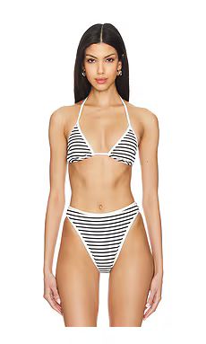LSPACE Lotus Triangle Top in Sailing Along Stripe from Revolve.com | Revolve Clothing (Global)