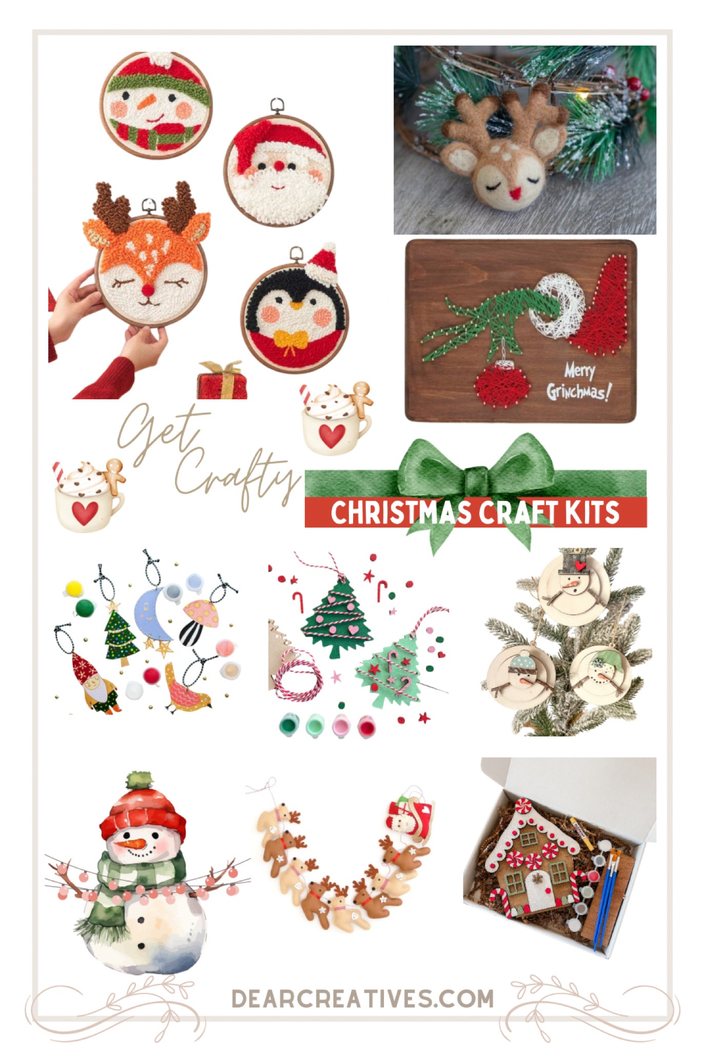 It’s the season to get crafting. Christmas craft Kits and Christmas Craft Patterns. Make ornaments and decorations to decorate with or gift! Do you like crafting? 

#LTKFamily #LTKSeasonal