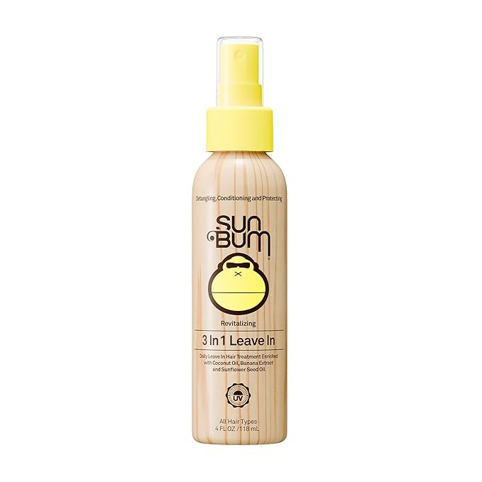 Sun Bum Revitalizing 3 in 1 Leave In Conditioner - Anti Frizz Detangler - Color Friendly with UV ... | Amazon (US)