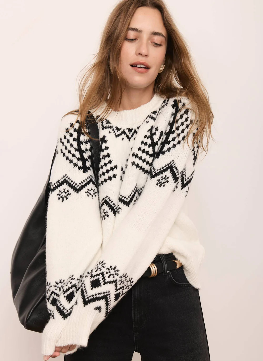 Cream Fair Isle Jumper | Mint Velvet