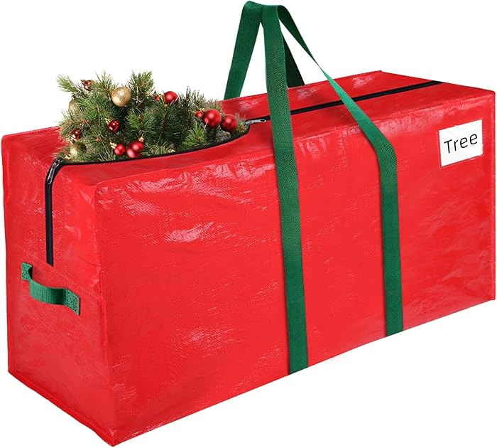 Christmas Tree Storage Bag 7.5 Ft, Durable & Waterproof Xmas Holiday Tree Bag with Handles, Tag P... | Amazon (US)