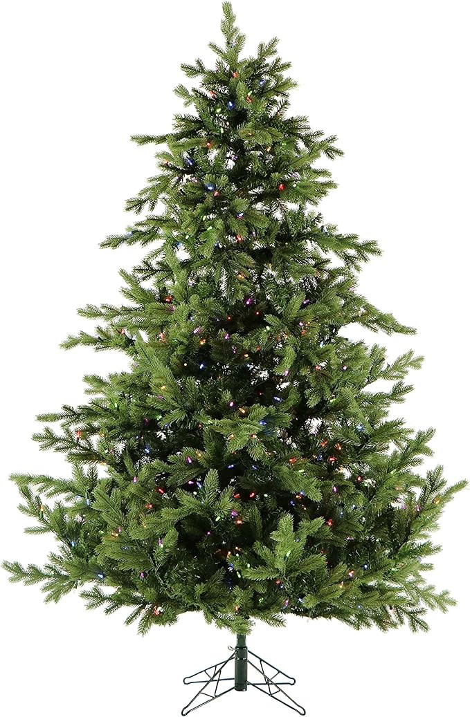 Fraser Hill Farm 7.5-Ft. Foxtail Pine Artificial Christmas Tree with Dual Multicolor & Warm White... | Amazon (US)