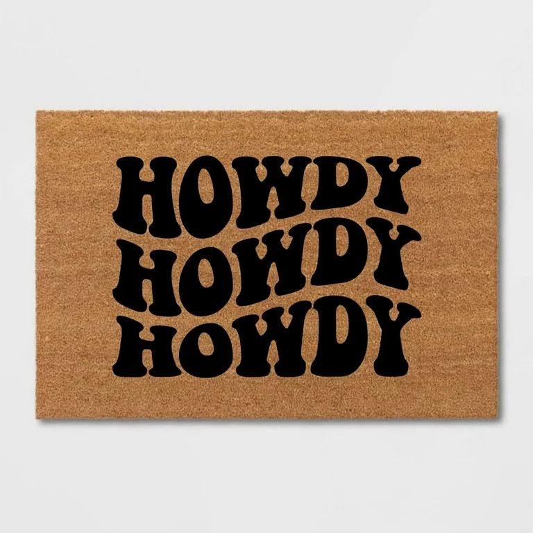 Cute Doormat Play Howdy Door Mat Welcome Mat Home Door Mat Western Door Mat Cute Door Mat Birthda... | Walmart (US)