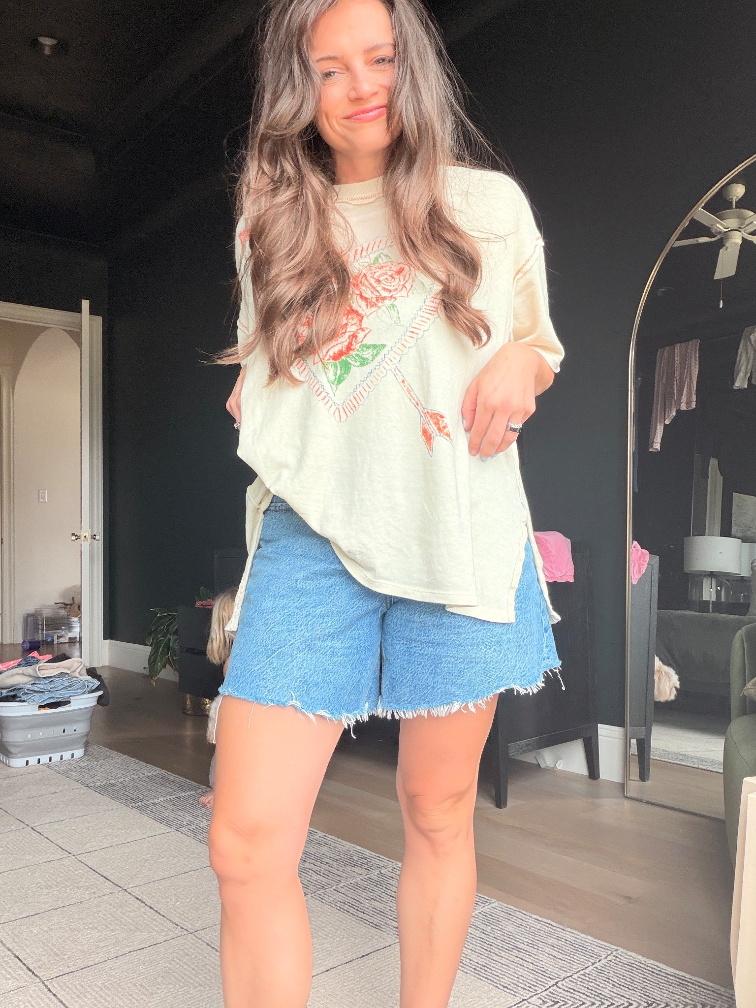 Favorite Jean shorts! Great coverage, cute and so comfortable!!!

#LTKmomlife #LTKMidsize #LTKootd