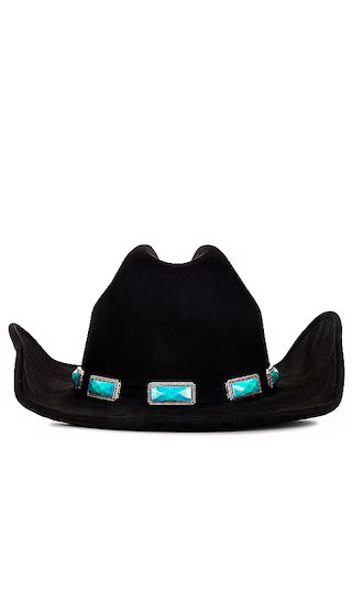 Turquoise Cowboy Hat in Black | Revolve Clothing (Global)