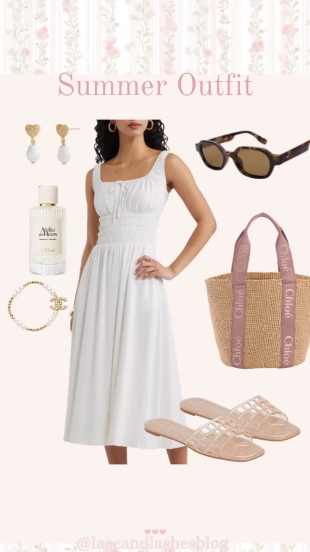 Pretty summer outfit idea!🌸 white midi dress from Nordstrom with Amazon find sunglasses!

#LTKootd #LTKSeasonal