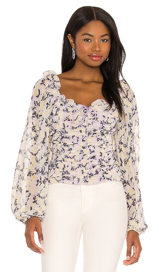 Mabel Printed Blouse | Revolve Clothing (Global)