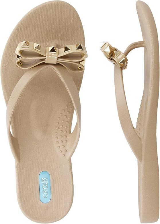 Oka-B Women's Chase Bow Flip Flop Sandal | Amazon (US)