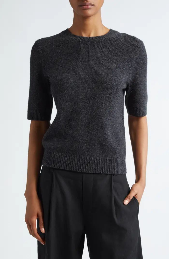 Vince Short Sleeve Wool & Cashmere Sweater | Nordstrom | Nordstrom