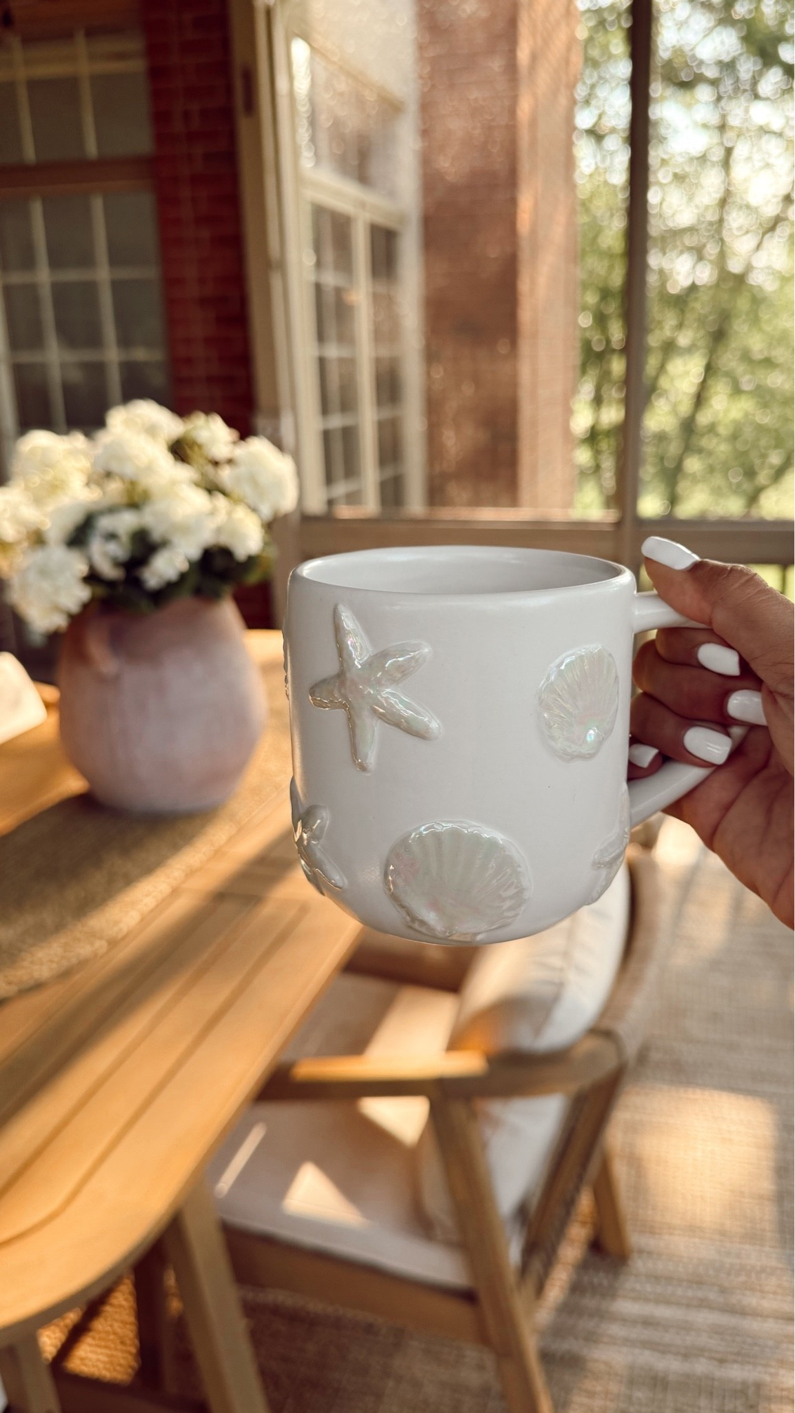 One of my most favorite summer purchases! This coastal mug 🐚 also microwave and dishwasher safe!

#LTKHome